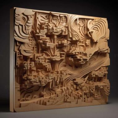 Patterns and decorations Moshe Safdie 1 3d model